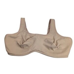 Wacoal Simone Sport Underwire Bra 855170 40DD Beige Adjustable Converts‎ Comfort